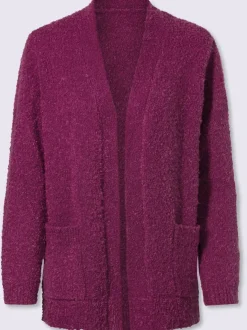 Veste en tricot fil bouclé