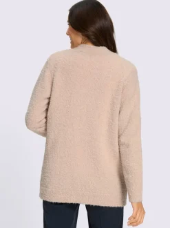 Veste en tricot fil bouclé