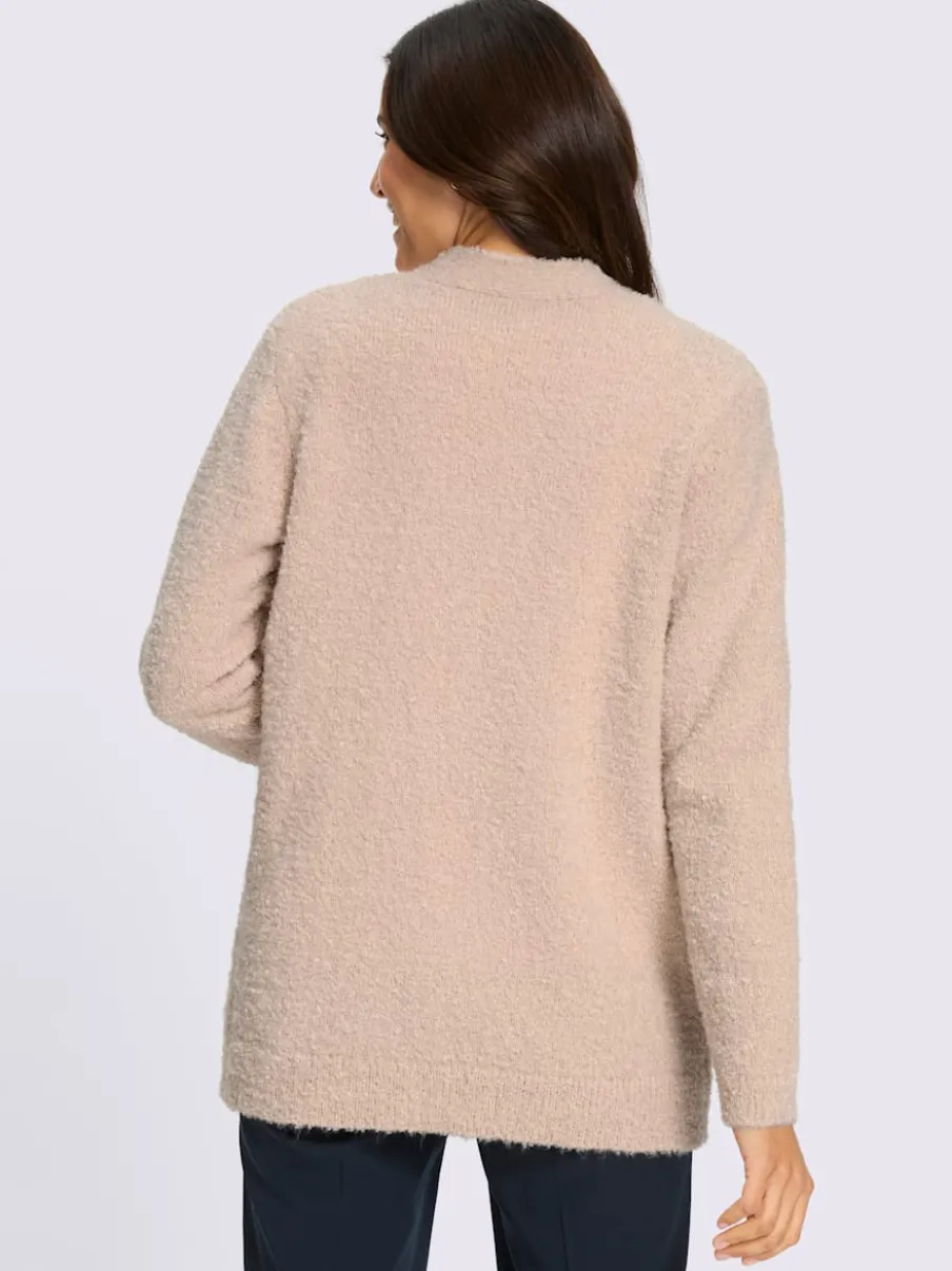Veste en tricot fil bouclé