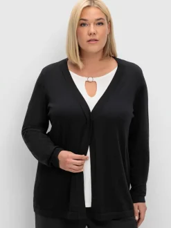 Veste en tricot fin boutonnée