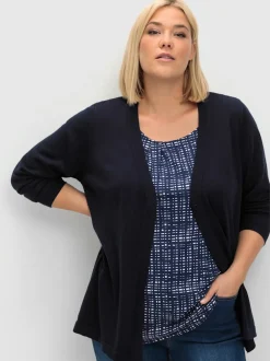 Veste en tricot fin boutonnée