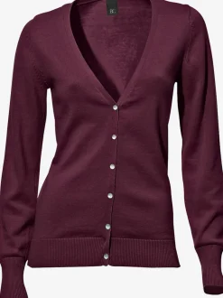 Veste en tricot fin cardigan à encolure en V
