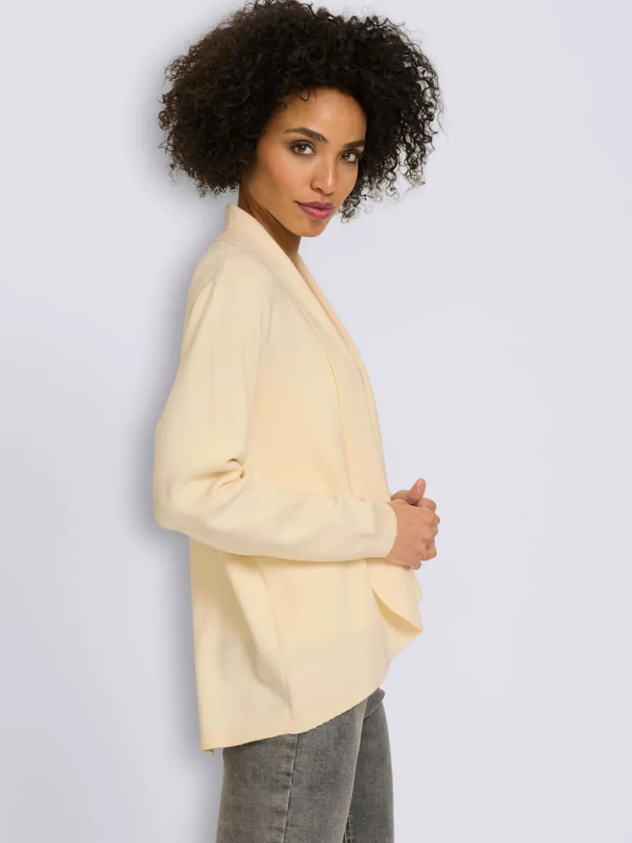 Veste en tricot fin col châle mode