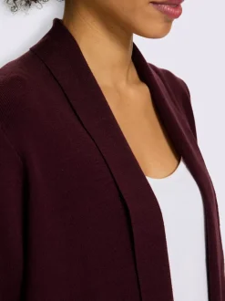 Veste en tricot fin col châle mode