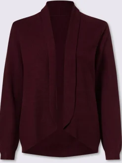 Veste en tricot fin col châle mode