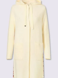 Veste en tricot jacquard empiècements contrastés modernes