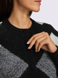 Veste en tricot jacquard tricot jacquard élégant