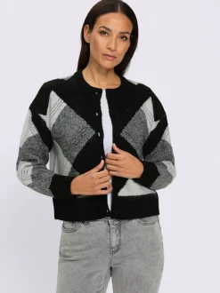 Veste en tricot jacquard tricot jacquard élégant