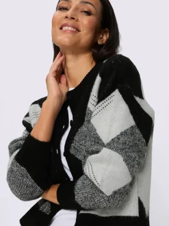 Veste en tricot jacquard tricot jacquard élégant