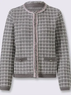 Veste en tricot jolie structure tricot