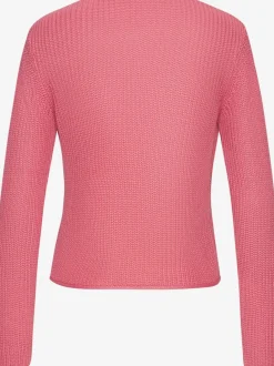 Veste en tricot à manches longues avec col V et fermeture devant