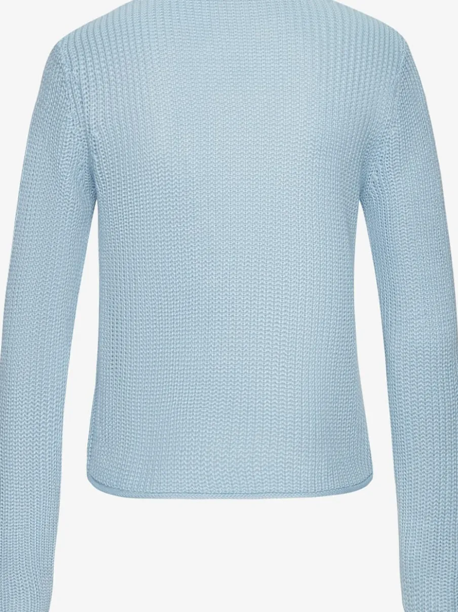 Veste en tricot à manches longues avec col V et fermeture devant