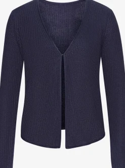 Veste en tricot à manches longues avec col V et fermeture devant