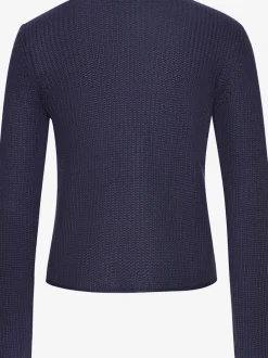 Veste en tricot à manches longues avec col V et fermeture devant