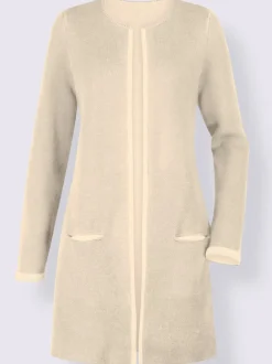 Veste en tricot à manches longues avec poches pratiques