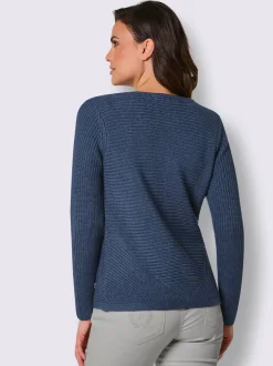 Veste en tricot mélange coton et lyocell de qualité