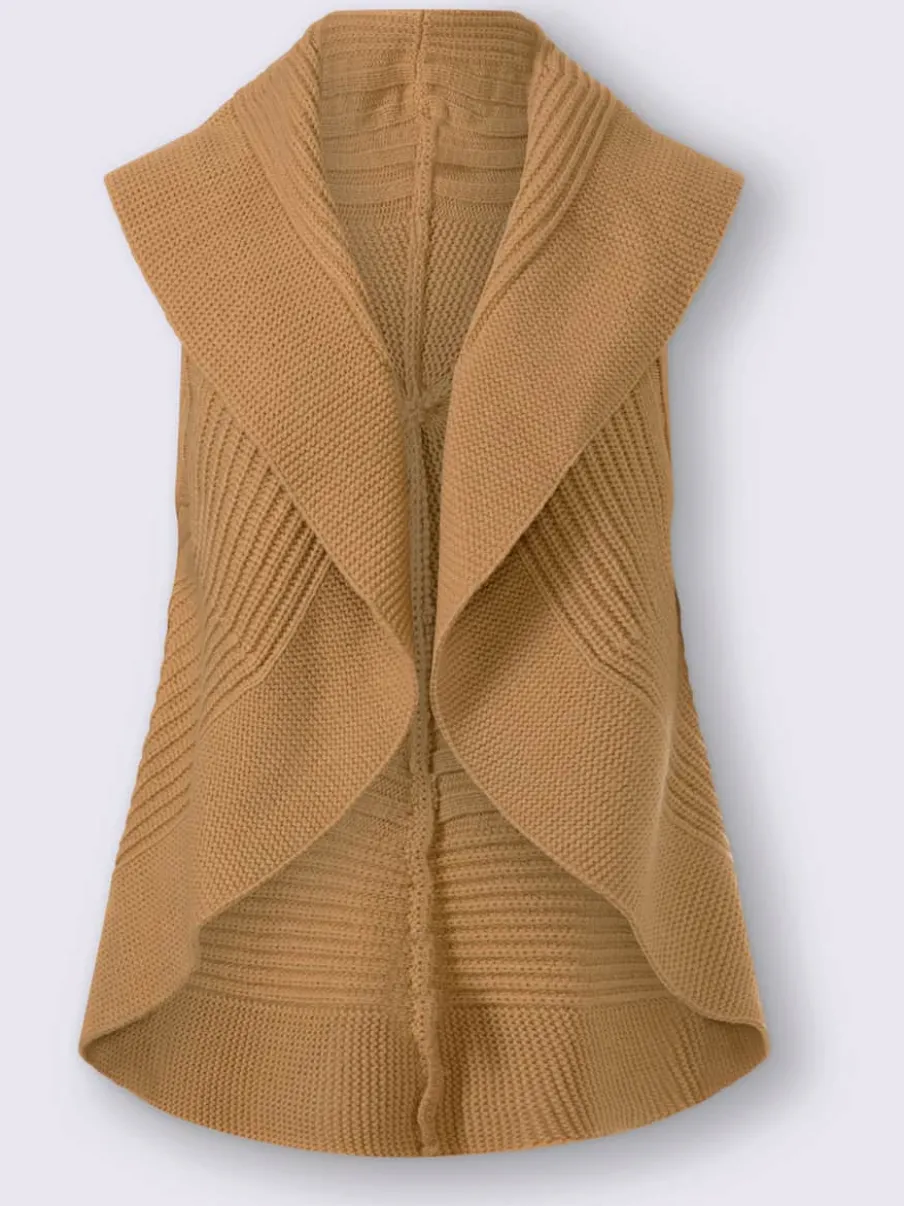 Veste en tricot motif ajouré intégral