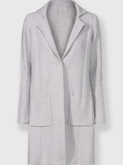 Veste en tricot à motif sportif et poches plaquées