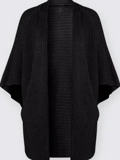 Veste en tricot ouverte avec poches et look oversize