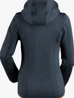 Veste en tricot polaire avec capuche et glissière à poches