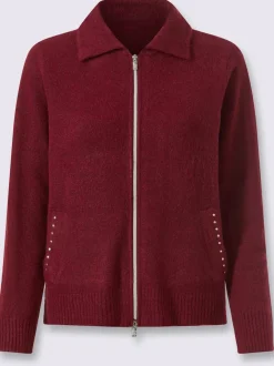 Veste en tricot rivets sur les poches