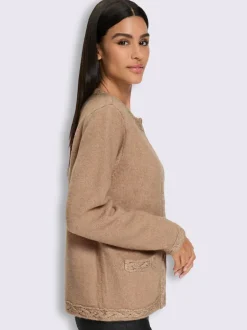 Veste en tricot torsade tendance