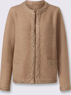 Veste en tricot torsade tendance