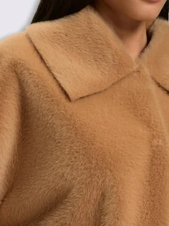 Veste imitation fourrure imitation fourrure douce