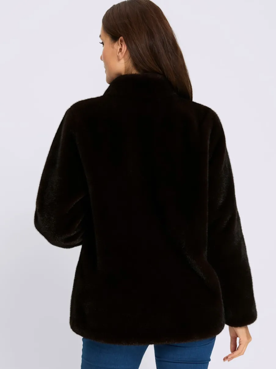 Veste imitation fourrure imitation fourrure de qualité
