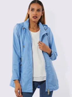 Veste légère avec capuche et poches zippées pratique