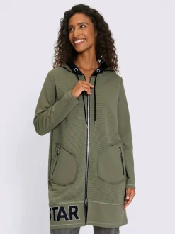 Veste légère avec capuche sportive et poches zippées