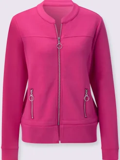 Veste légère avec col rond et poches pratiques