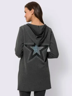 Veste légère avec étoiles et pierres brillantes fantaisie