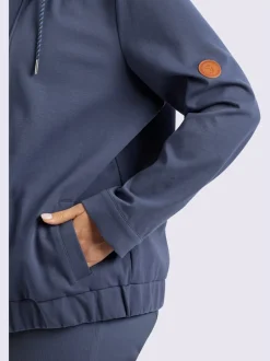 Veste légère capuche avec coulisse et lien à nouer