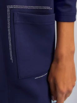 Veste légère à capuche avec poches fantaisie brillantes