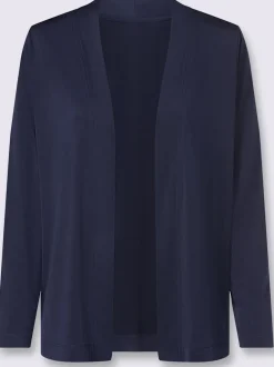 Veste légère à coupe ouverte avec bords arrondis et fluidité