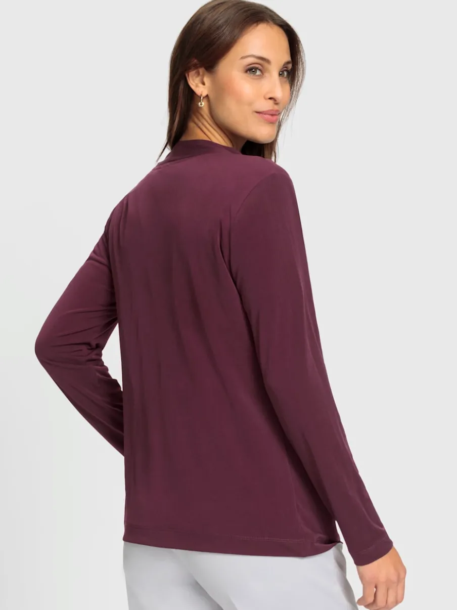 Veste légère à coupe ouverte avec bords arrondis et fluidité