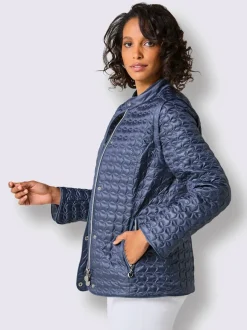Veste légère en duvet avec col montant et manches longues