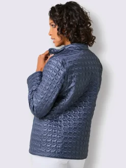 Veste légère en duvet avec col montant et manches longues