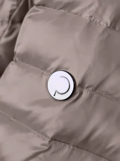 Veste légère en duvet avec col montant et poches