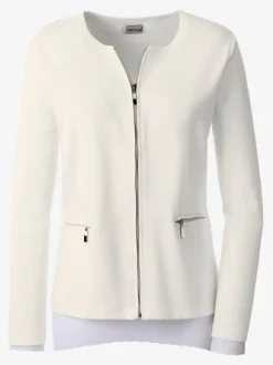 Veste légère en jersey avec finitions soignées et poches.