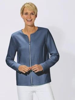 Veste légère en jersey avec finitions soignées et poches.
