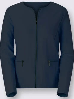 Veste légère en jersey avec finitions soignées et poches.