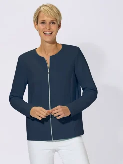 Veste légère en jersey avec finitions soignées et poches.