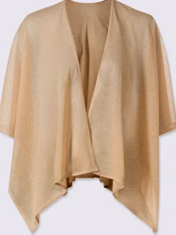 Veste légère en style cape avec mancherons et fentes latérales