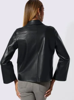 Veste légère imitation cuir souple