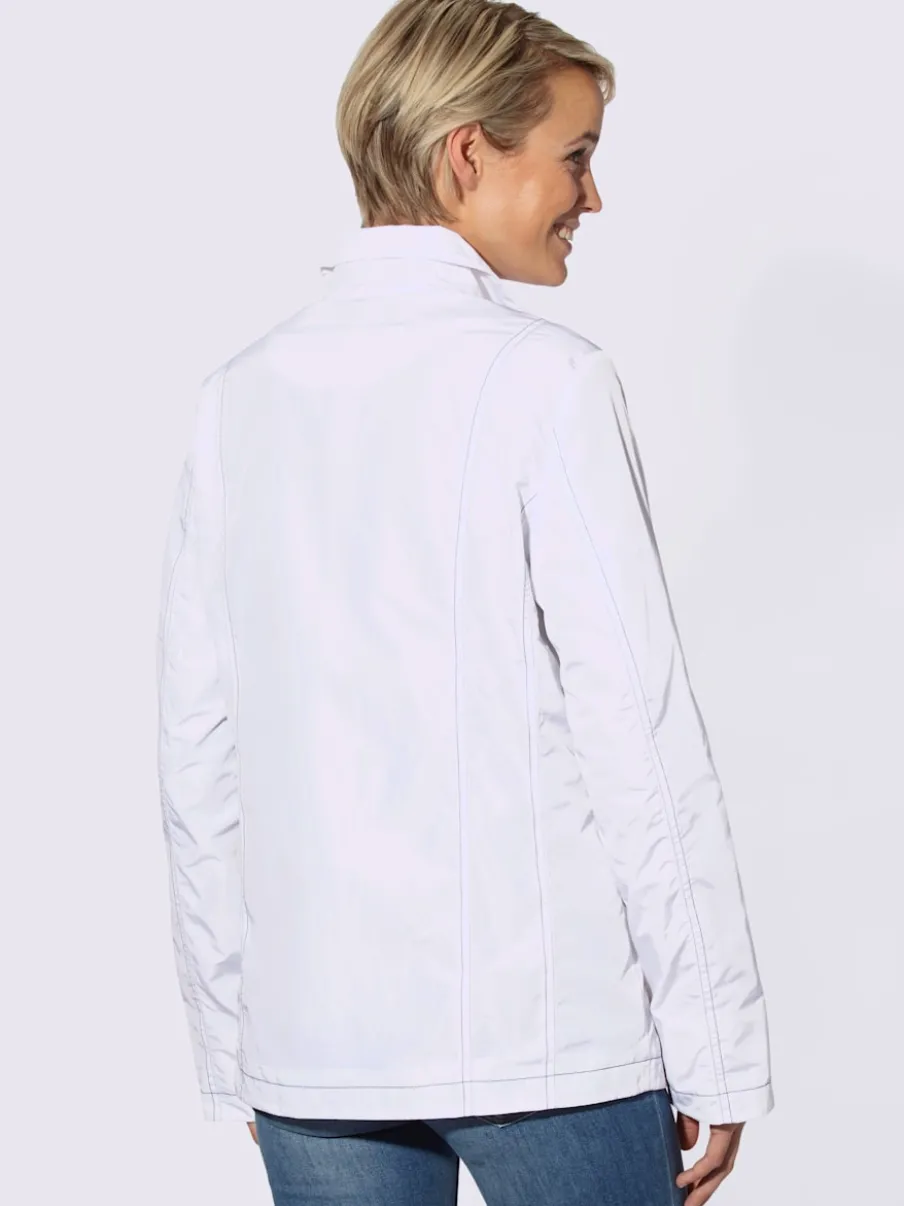Veste légère mi-saison avec col transformable et zips