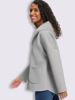 Veste légère structure côtelée douce