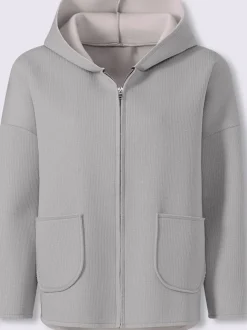 Veste légère structure côtelée douce