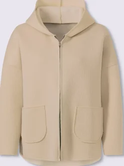 Veste légère structure côtelée douce